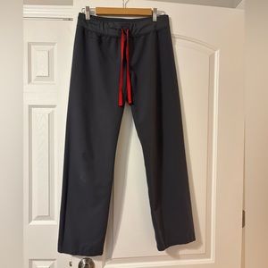Figs high waisted Livingston basic scrub pants - size small petite charcoal